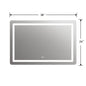 SPECULO Back Lit LED Mirror 4000K Warm White 36" Wide