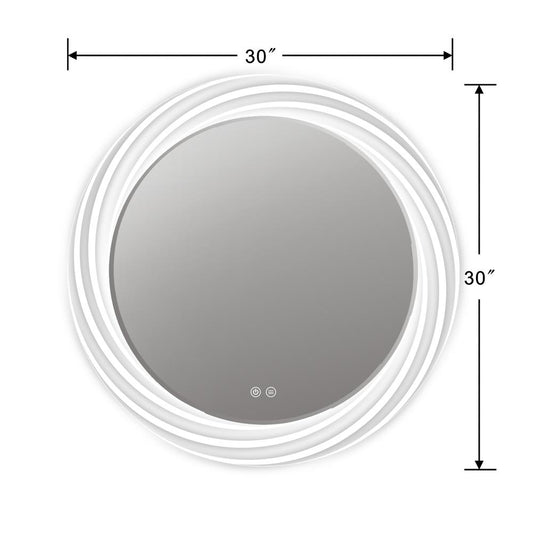SPECULO Back Lit LED Mirror 6000K Daylight White 30" Wide