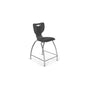 Hierarchy Stool - 4-Leg Stool (24 inch) - No Arms- Chrome Base - Black