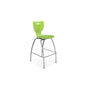 Hierarchy Stool - 4-Leg Stool (30  inch) - Green- No Arms- Chrome Base