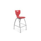 Hierarchy Stool - 4-Leg Stool (30 inch) - Red- No Arms- Chrome Base