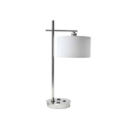1LT Incandescent Table Lamp,USB Port, SC