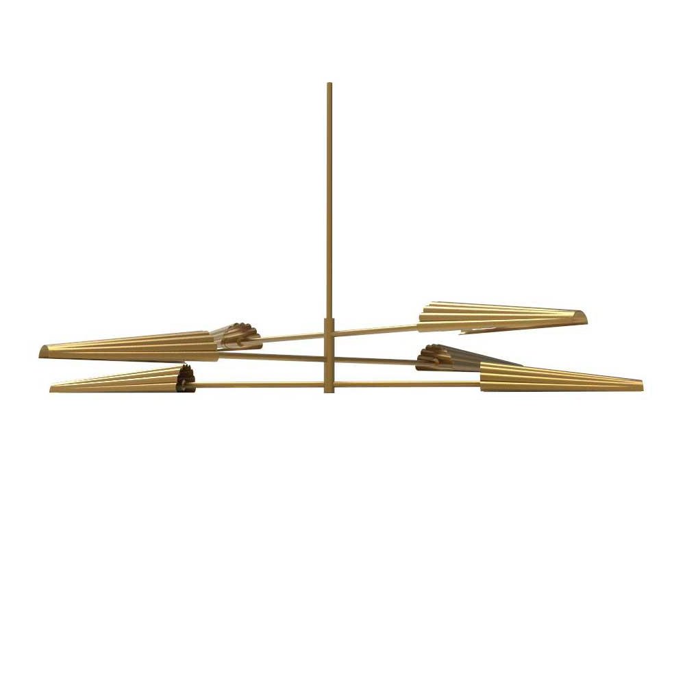 6LT Incan 3-Tier Chandelier, AGB