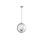 3LT Chandelier, Polished Chrome,Jeweled Accents