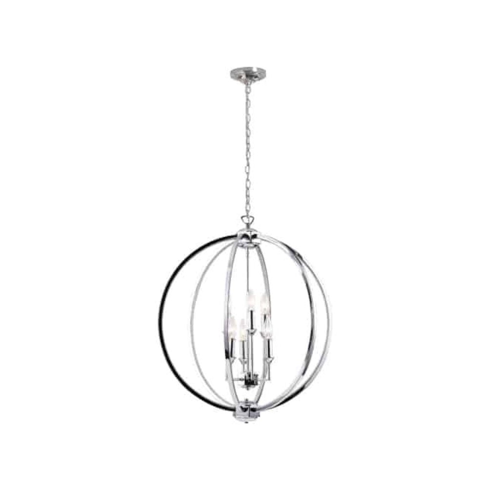 6LT Fixture, Polished Chrome,Jewelled Accents