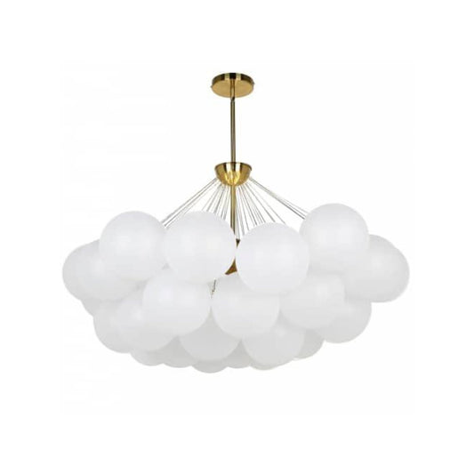 8LT Chandelier,  AGB, FR Glass