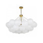 8LT Chandelier,  AGB, FR Glass