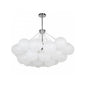 8LT Chandelier,  PC, FR Glass