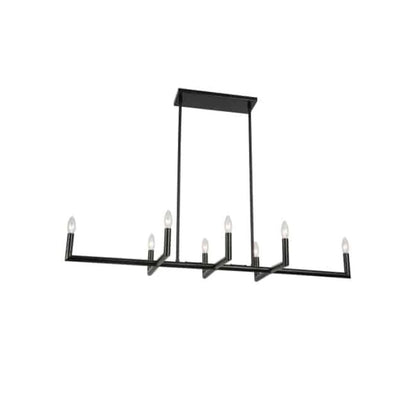 8LT Horiz Chandelier,  MB