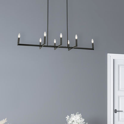 8LT Horiz Chandelier,  MB