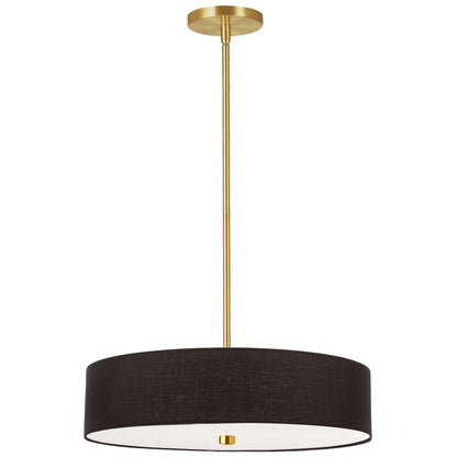 4LT Incandescent Pendant AGB, Black Shade