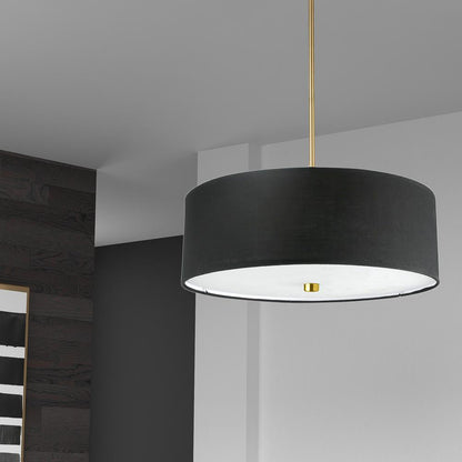 4LT Incandescent Pendant AGB, Black Shade