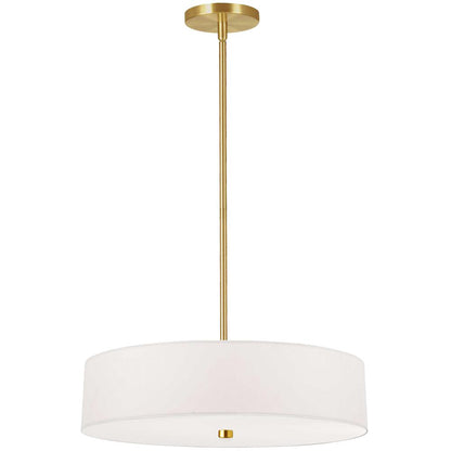 4LT Incandescent Pendant AGB, White Shade
