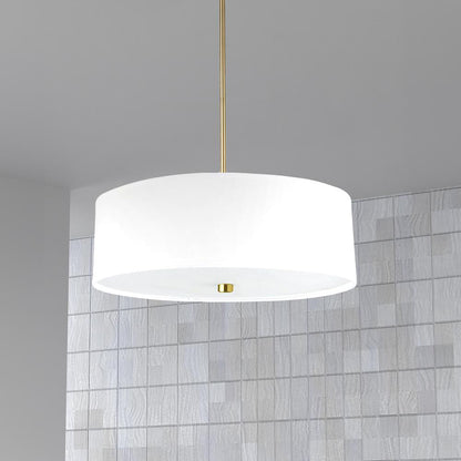 4LT Incandescent Pendant AGB, White Shade