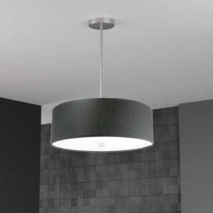 4LT Incandescent Pendant PC, Black Shade