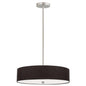 4LT Incandescent Pendant SC, Black Shade