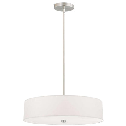 4LT Incandescent Pendant SC, White Shade