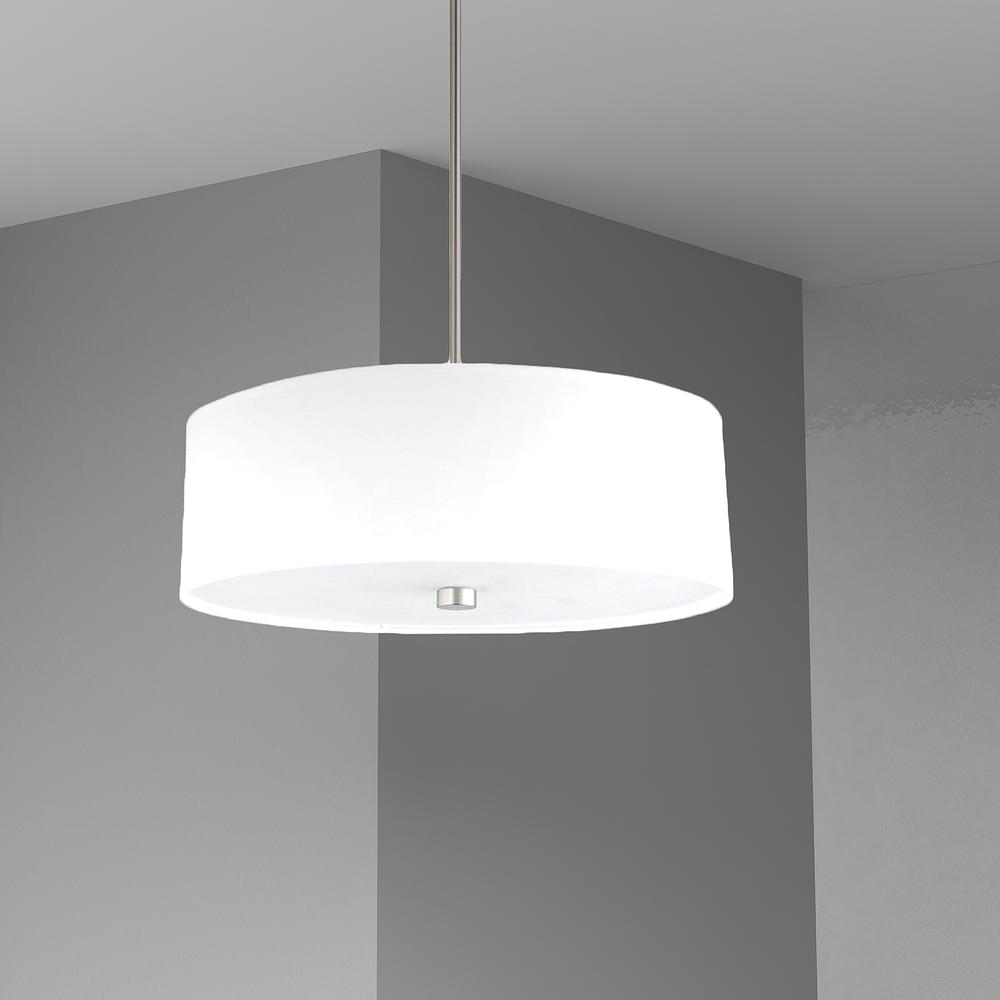4LT Incandescent Pendant SC, White Shade