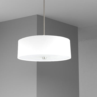 4LT Incandescent Pendant SC, White Shade