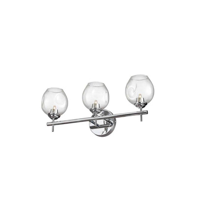 3LT Halogen Vanity PC, Clear Glass