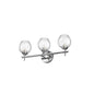 3LT Halogen Vanity PC, Clear Glass