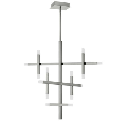 42W Chandelier, PC, Frosted Acrylic Diff