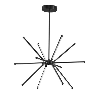32W Chandelier MB, WH Acrylic Diffuser