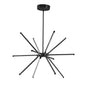 32W Chandelier MB, WH Acrylic Diffuser