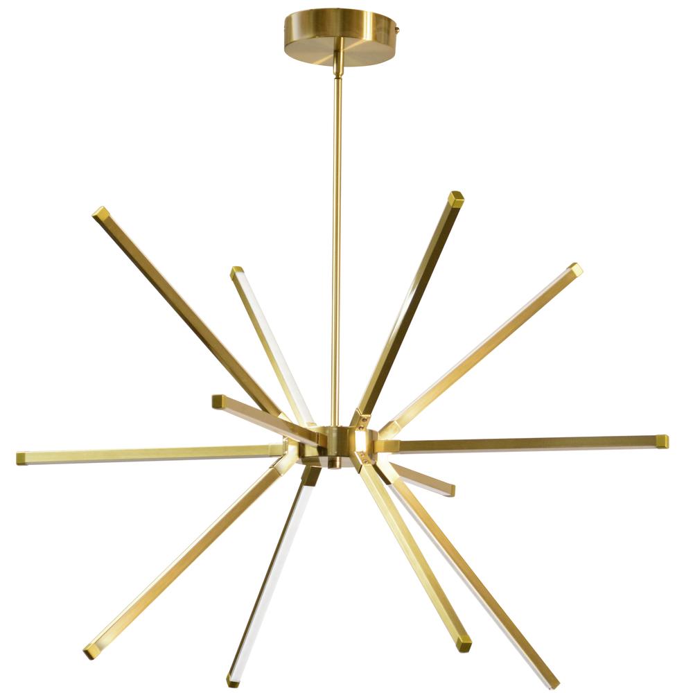 60W Chandelier AGB, WH Acrylic Diffuser