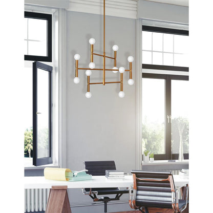 12LT Chandelier, Vintage Bronze Finish