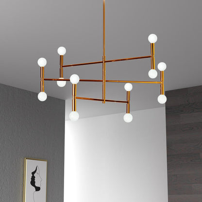 12LT Chandelier, Vintage Bronze Finish