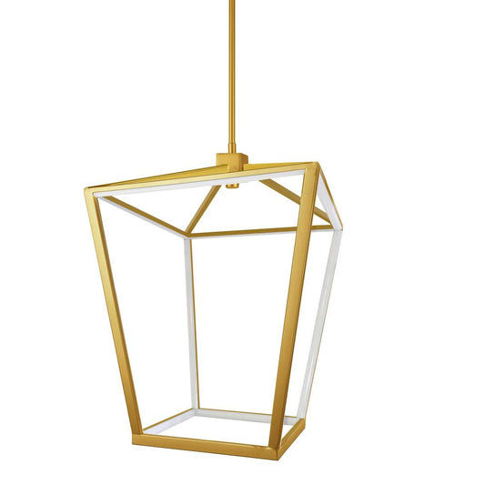 46W Chandelier, AGB, WH Silicone Diffuser
