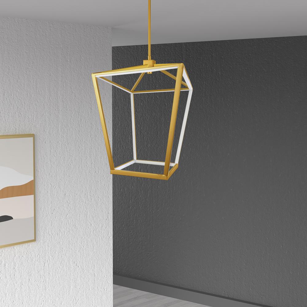 46W Chandelier, AGB, WH Silicone Diffuser