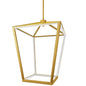 64W Chandelier, AGB, WH Silicone Diffuser