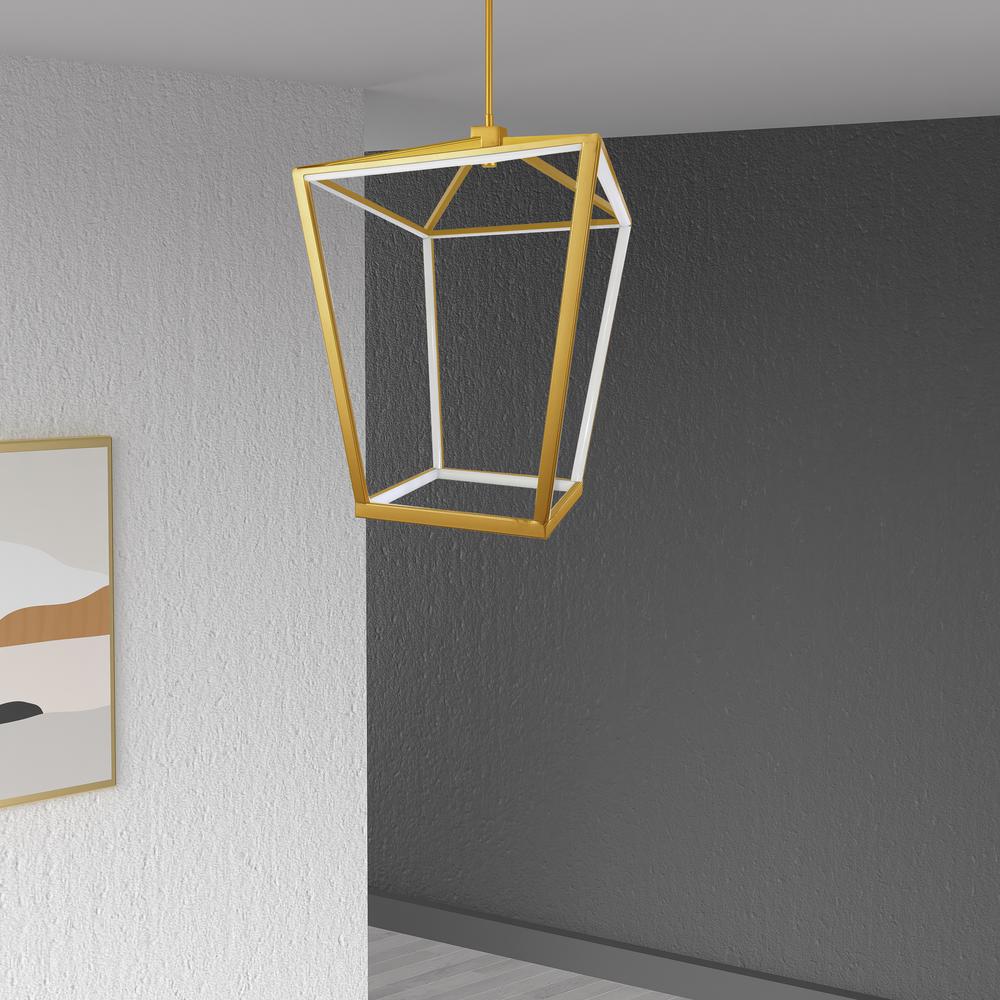 64W Chandelier, AGB, WH Silicone Diffuser