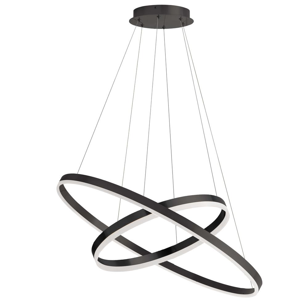 97W Chandelier, MB, WH Acrylic Diff
