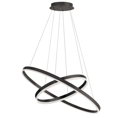 97W Chandelier, MB, WH Acrylic Diff