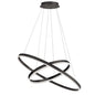 97W Chandelier, MB, WH Acrylic Diff