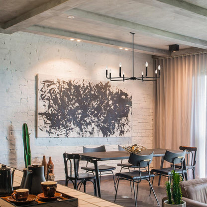 8LT Incandescent Chandelier, MB