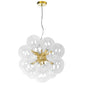 6LT Halogen Pendant, AGB, Clear Glass