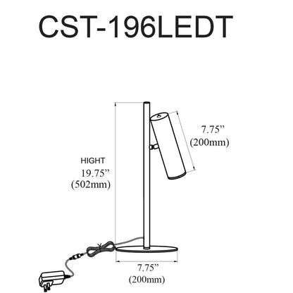 6W Table Lamp,  AGB, FR Acrylic Diffuser