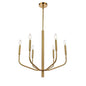 6LT Chandelier, AGB Finish