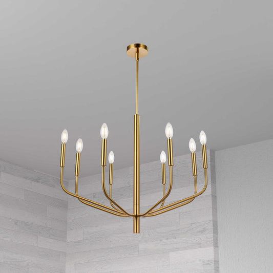 6LT Chandelier, AGB Finish