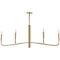 4LT Incandescent Horiz Chandelier, AGB