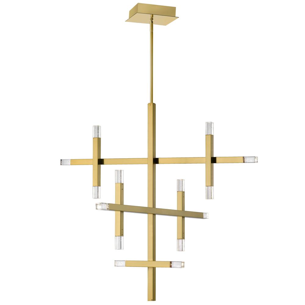 42W Chandelier, AGB, Acrylic Diffuser