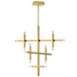 42W Chandelier, AGB, Acrylic Diffuser