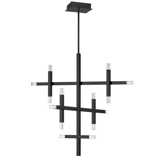 42W Chandelier, MB, Acrylic Diffuser