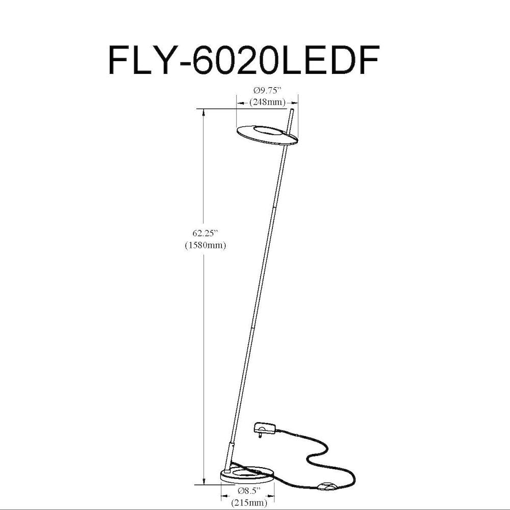 20W Floor Lamp Matte Black