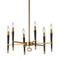 6LT Incandescent Chandelier, VB Finish