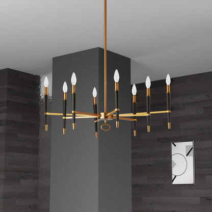 8LT Incandescent Horizontal Chandelier, VB Finish
